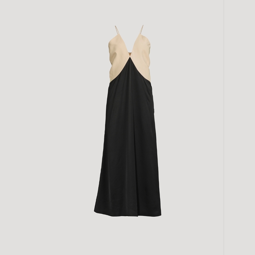 TOTÊME Draped Twill Slip Dress 38 (size US 6)